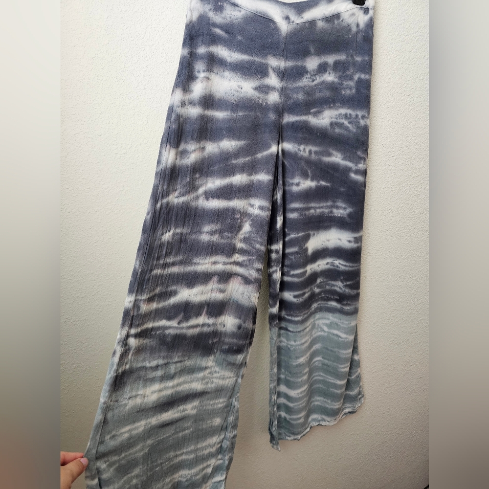 Young Fabulous & Broke Wide Leg Pants Size XS Grey & White - Picture 11 of 11